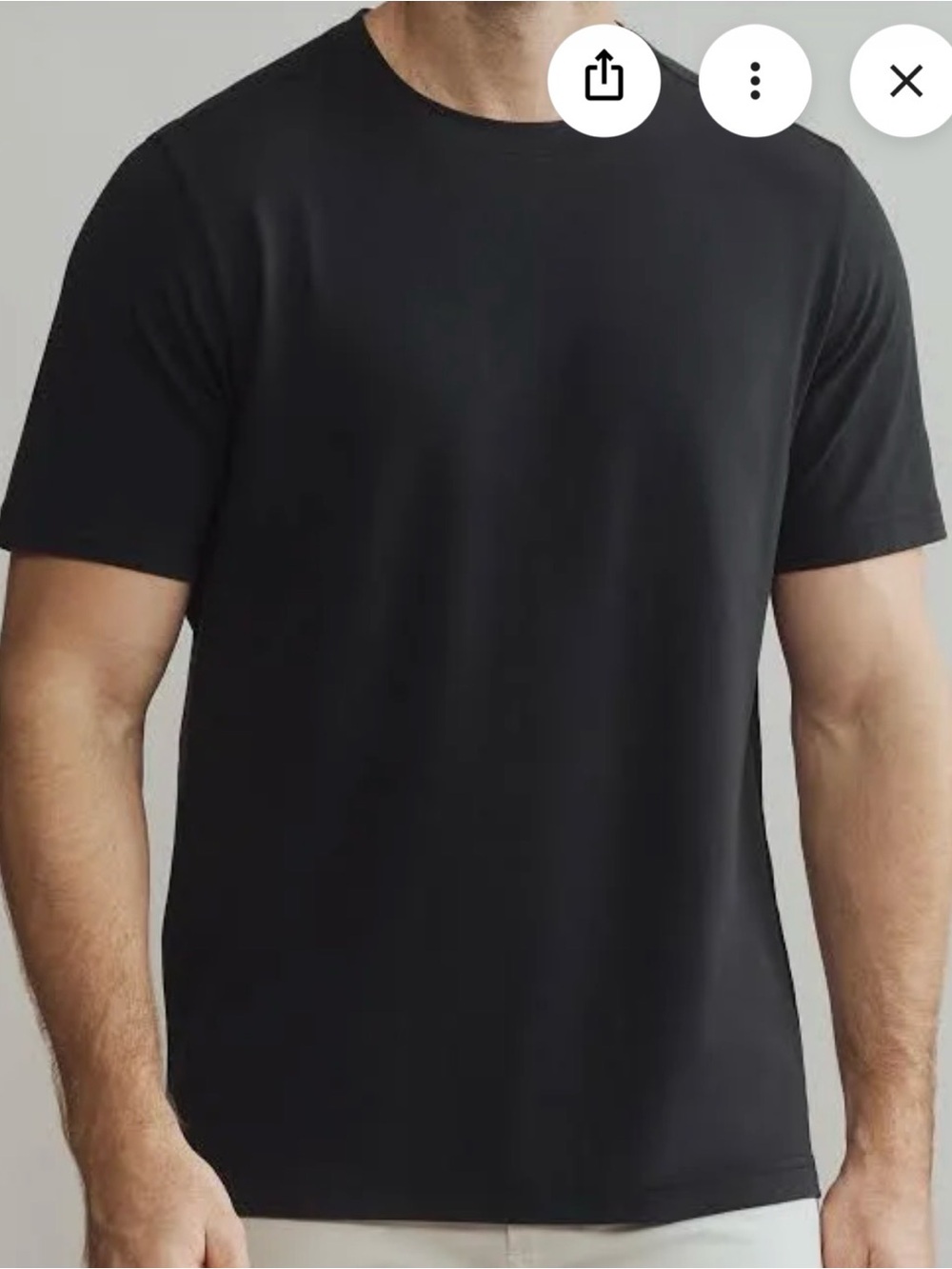 RHONE Men’s EUC Element Black Crew Neck Short Sleeve Tee XL